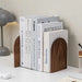 Natural Wood Bookends – Stylish Desktop Organizer for Home & Office - Gear Elevation