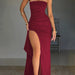 Off - Shoulder Elegant Maxi Dress - Timeless Sophistication - Gear Elevation