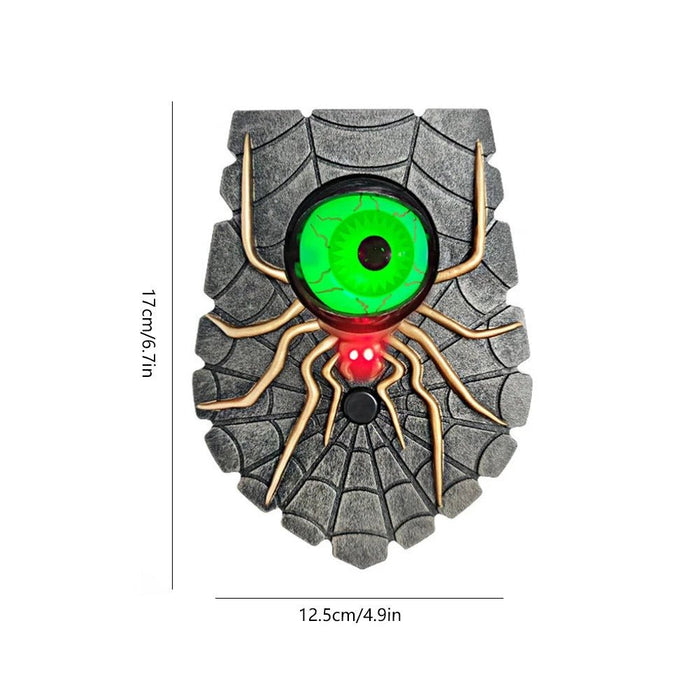 One - Eyed Doorbell - Halloween Doorbell Decoration, Luminous Eyeball Spider Bell Decor, Gift for Halloween - Gear Elevation