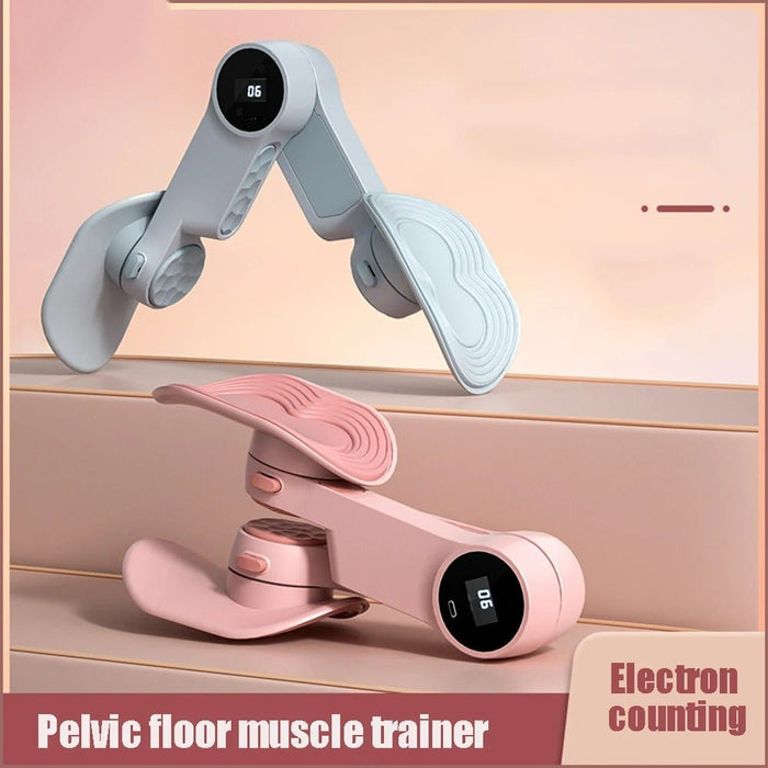 Pelvic Muscle Trainer - Multi - functional Smart Counting Timing Leg Clamp Exercise - Gear Elevation