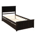 Platform Bed with Twin Size Trundle, Twin Size Frame - Gear Elevation