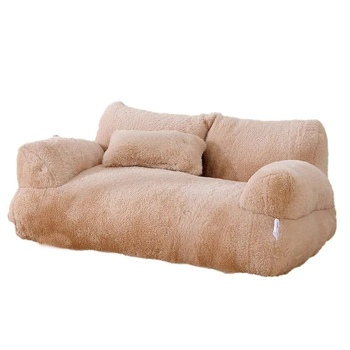 Plush Winter Cat Sofa Bed – Winter Warmth for Cats & Small Dogs - Gear Elevation