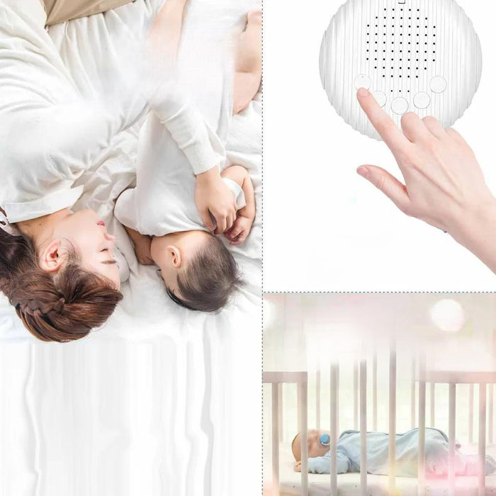 Portable Baby White Noise Sleep Machine – 10 Soothing Sounds, Adjustable Volume & Timer for Peaceful Naps Anywhere - Gear Elevation