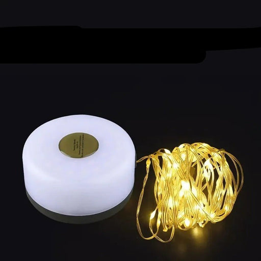 Portable LED Light String for Camping - 8m Outdoor Atmosphere Tent Lights with 1800mAh Rechargeable Battery - Gear Elevation