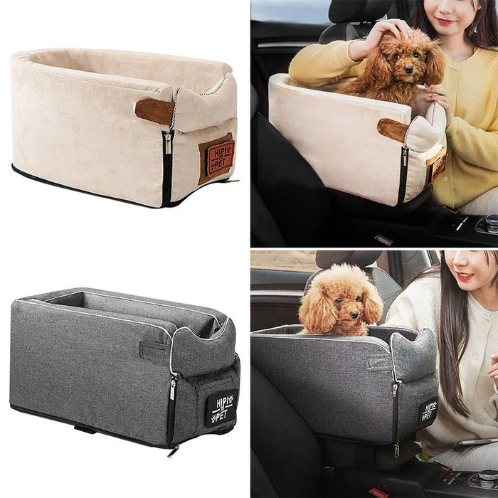 Portable Pet Travel Bed & Car Seat Cover – Cozy Carrier Bag for Small Dogs, Safety Seat & Transport Solution - Gear Elevation