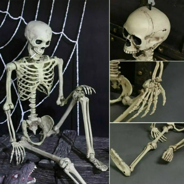 Poseable Full - Size Skeleton - Creepy Halloween Decor - Gear Elevation