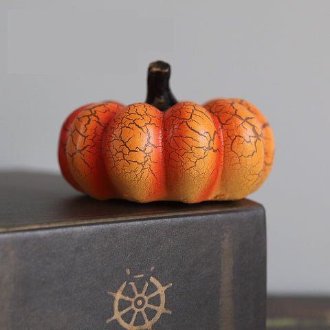 Pumpkin LED Candle Lamp Resin - Halloween Pumpkin Lantern Simulation LED Candle - Gear Elevation