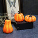 Pumpkin LED Candle Lamp Resin - Halloween Pumpkin Lantern Simulation LED Candle - Gear Elevation