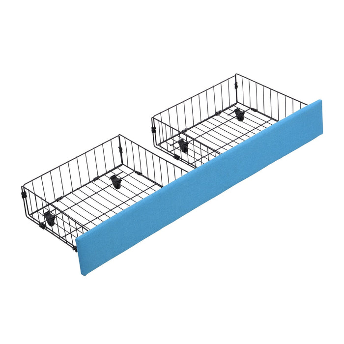 Queen Size Upholstered Hydraulic Platform Bed with Storage and 2 Drawers - Gear Elevation