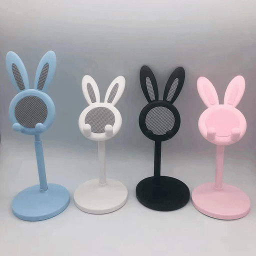 Rabbit Phone Holder – Adjustable and Raised Desktop Stand for Selfies, Video Calls, and Lazy Home Use - Gear Elevation