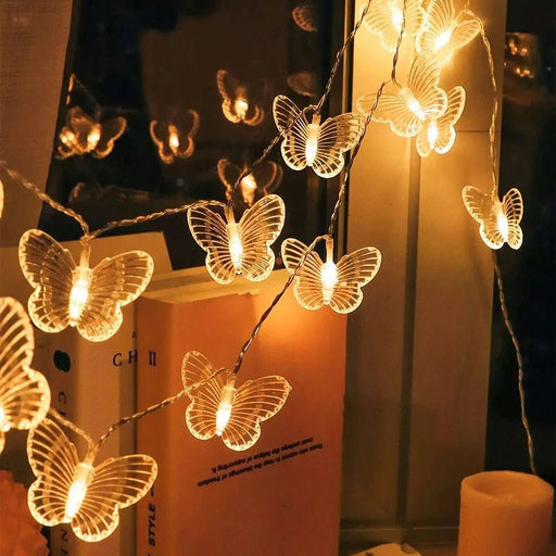 Radiant 20LED Dragonfly, Butterfly & Dandelion Fairy Lights – Magical Indoor/Outdoor Garden & Tree Décor - Gear Elevation