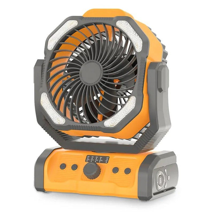 Rechargeable Portable Camping Fan - Ceiling Fan with Light and Remote Control - Gear Elevation