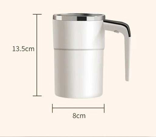 Rechargeable Self - Stirring Coffee Mug – Portable Electric Stainless Steel Mixer with Magnetic Rotation for Effortless Brewing - Gear Elevation