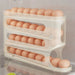 Refrigerator Egg Storage Box - 4 Tiers Fridge Egg Rack Large Capacity Egg Dispenser for Refrigerator - Gear Elevation