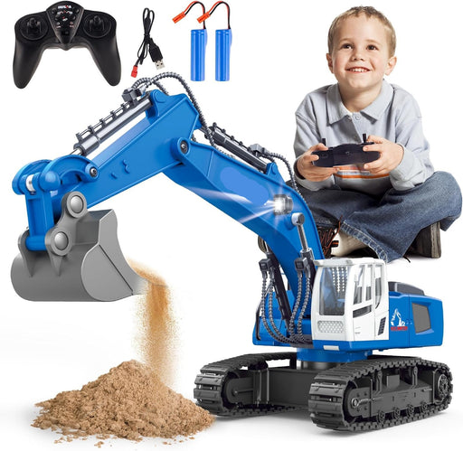 Remote Controlled Excavator Gesture-Sensing Toy - Ideal Birthday Gift Toys for 4+ Year Old Boy - Gear Elevation