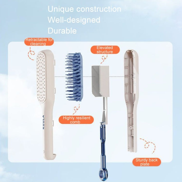 Retractable Massage Hair Comb - Tangle - Free & Soothing Care - Gear Elevation