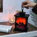 Retro Fireplace Lantern – Flickering Flame Night Light for Christmas Charm, USB/Battery - Powered Holiday Décor - Gear Elevation