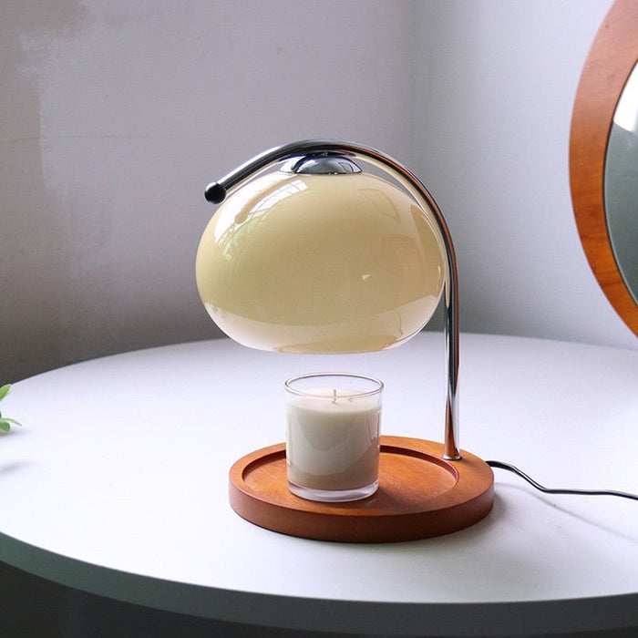 Retro Glass Dimmable Candle Warmer Lamp - Warm & Aromatic Ambiance - Gear Elevation