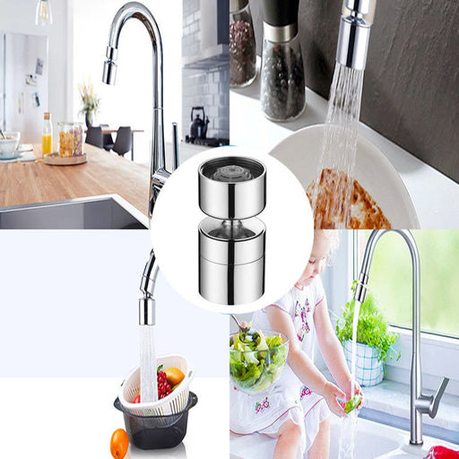 Revolutionary Metal Robotic Arm Faucet Extender – 360°/720°/1080° Rotating Nozzle with Pressurized Anti - Splash Filter for Kitchen & Washbasin Elegance - Gear Elevation