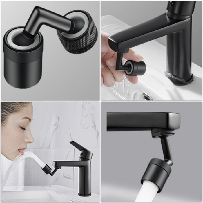 Revolutionary Metal Robotic Arm Faucet Extender – 360°/720°/1080° Rotating Nozzle with Pressurized Anti - Splash Filter for Kitchen & Washbasin Elegance - Gear Elevation