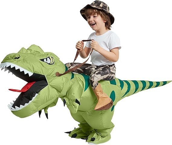 Ride - on Inflatable Dinosaur Costume - Outdoor Parent - Child Activities, Tracking Games, and Children's Mascot - Gear Elevation