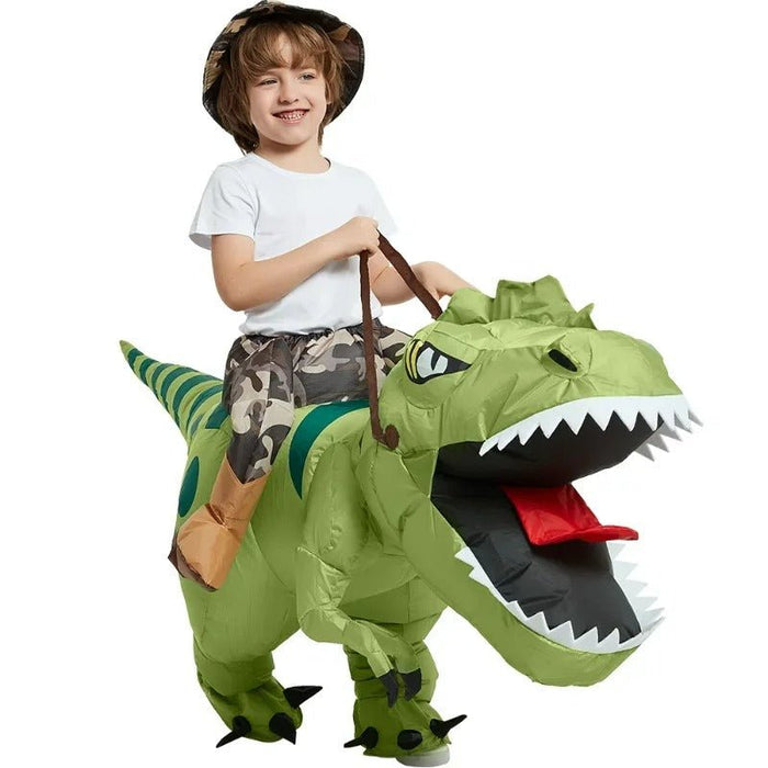 Ride - on Inflatable Dinosaur Costume - Outdoor Parent - Child Activities, Tracking Games, and Children's Mascot - Gear Elevation