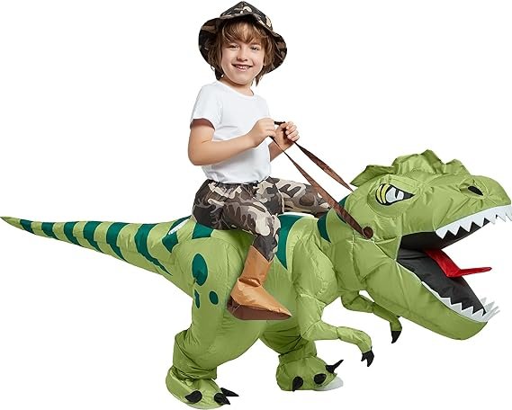 Ride - on Inflatable Dinosaur Costume - Outdoor Parent - Child Activities, Tracking Games, and Children's Mascot - Gear Elevation