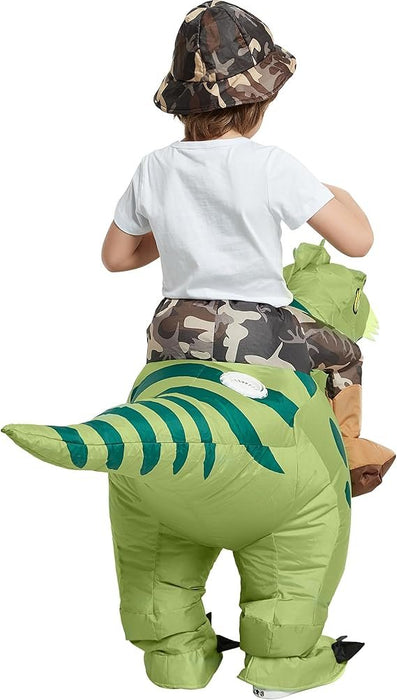 Ride - on Inflatable Dinosaur Costume - Outdoor Parent - Child Activities, Tracking Games, and Children's Mascot - Gear Elevation