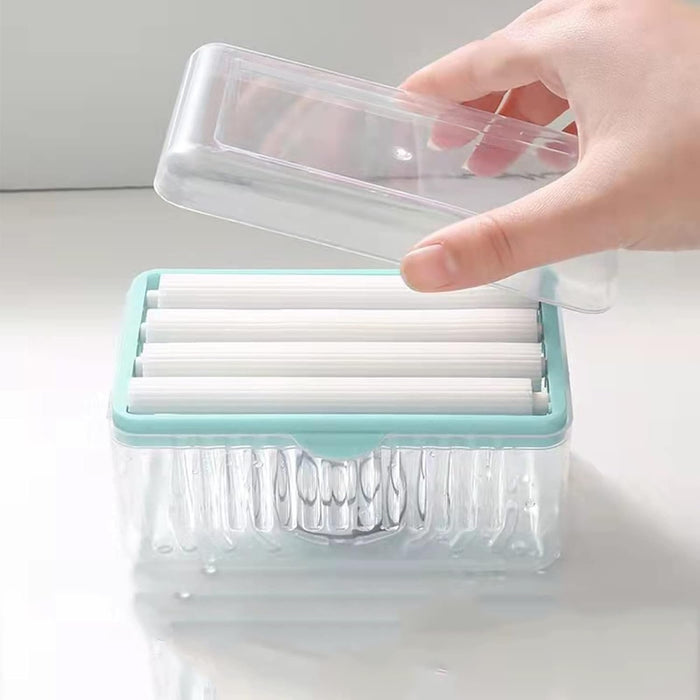 Roller Soap Dish Cleaning Holder - Multifunctional Soap Dish for Home and Bathroom Keeps Soap Dry & Easy to Clean - Gear Elevation