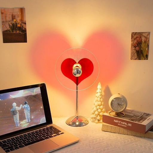 Romantic Heart Light Lamp - Sunset Led Light for Living Room, Barber Shop, Background Wall Decoration and Bedroom - Gear Elevation