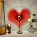 Romantic Heart Light Lamp - Sunset Led Light for Living Room, Barber Shop, Background Wall Decoration and Bedroom - Gear Elevation