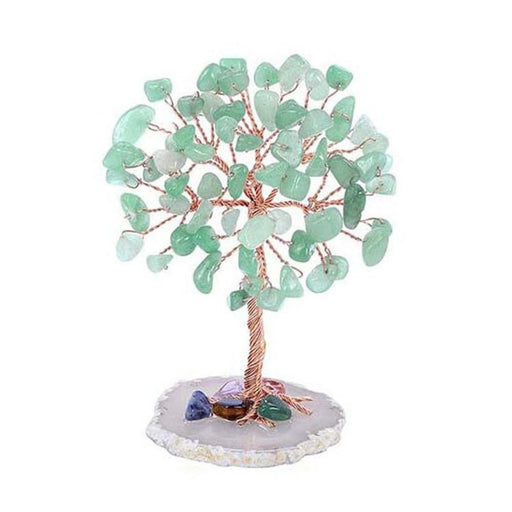 Seven - Color Agate Money Tree with Crystals – Feng Shui Symbol of Luck and Prosperity for Home or Office Desk - Gear Elevation