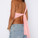 Sexy Lace One - Shoulder Backless Irregular Summer Top for Women’s Party & Streetwear - Gear Elevation