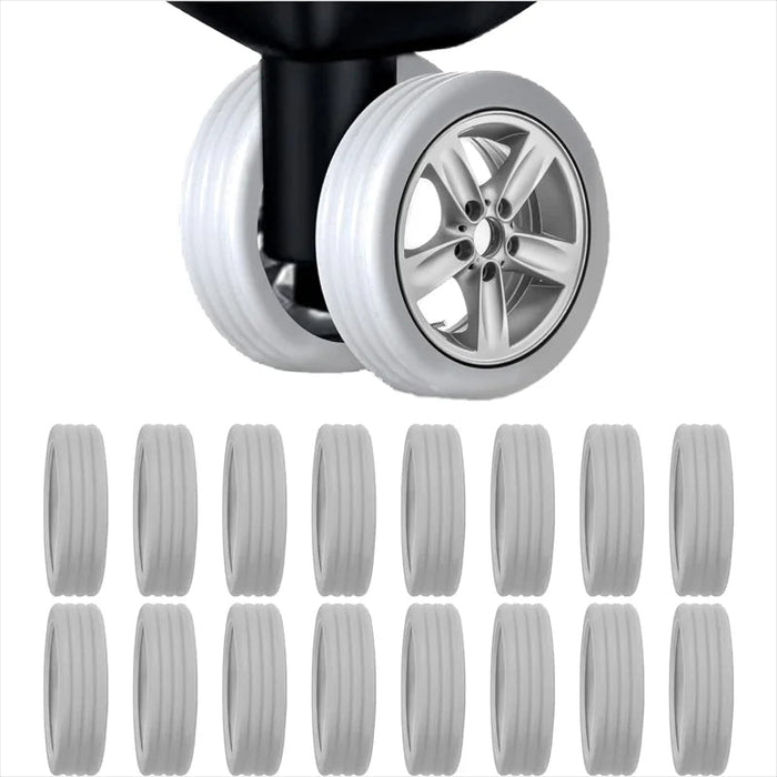 Silicone Luggage Wheel Protectors – Sleek Trolley Case Caster Covers for Silent Gliding and Durable Suitcase Style - Gear Elevation