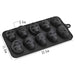 Skull Cocktail Ice Silicone Tray - 10 Grids Ice Cube Maker for Parties - Gear Elevation