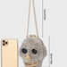 Skull Head Clutch - Halloween Women's Crystal Party Clutch Bag - Gear Elevation