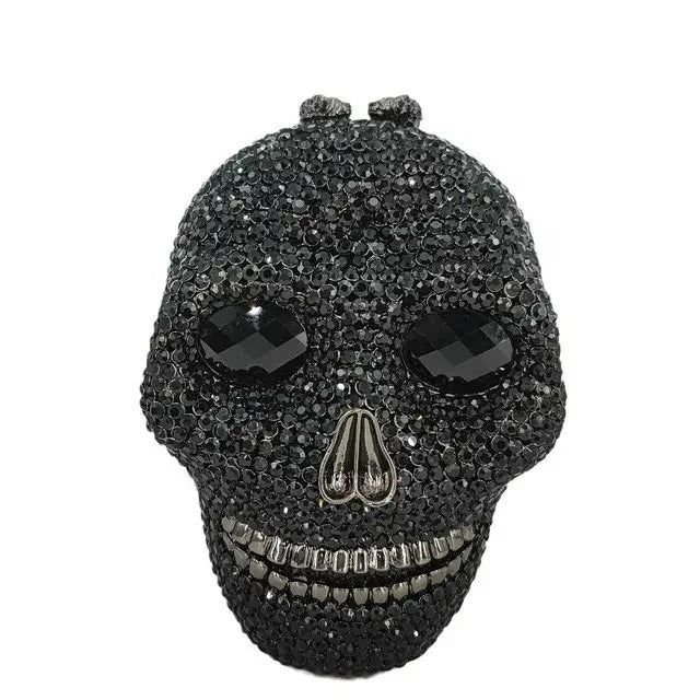 Skull Head Clutch - Halloween Women's Crystal Party Clutch Bag - Gear Elevation