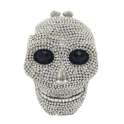 Skull Head Clutch - Halloween Women's Crystal Party Clutch Bag - Gear Elevation