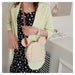 Small Round Rattan Mickey Shoulder Bag - Cute Mickey Handbag for Travel & Beach Vacations - Gear Elevation