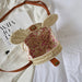 Small Round Rattan Mickey Shoulder Bag - Cute Mickey Handbag for Travel & Beach Vacations - Gear Elevation