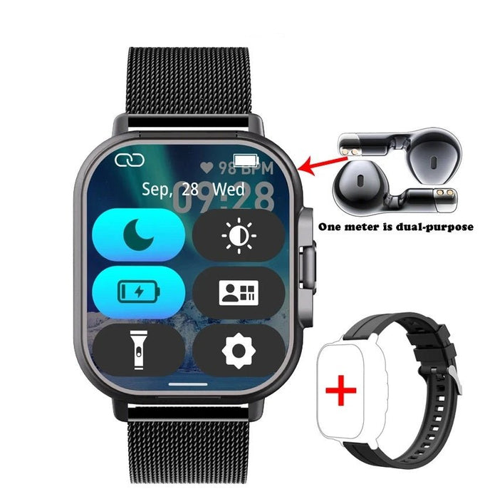 Smart GPS Watch & Bluetooth Headset Duo – 2n1 Watch to Monitor Heart Rate, Blood Pressure Monitoring, Music Play, and Calls in One Sleek Device - Gear Elevation