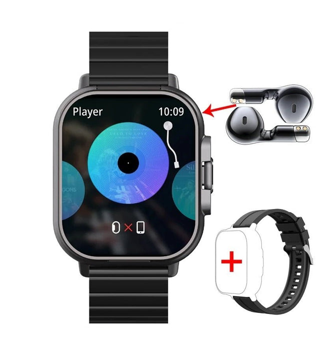 Smart GPS Watch & Bluetooth Headset Duo – 2n1 Watch to Monitor Heart Rate, Blood Pressure Monitoring, Music Play, and Calls in One Sleek Device - Gear Elevation