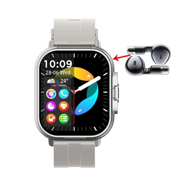 Smart GPS Watch & Bluetooth Headset Duo – 2n1 Watch to Monitor Heart Rate, Blood Pressure Monitoring, Music Play, and Calls in One Sleek Device - Gear Elevation