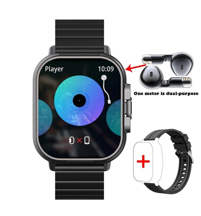 Smart GPS Watch & Bluetooth Headset Duo – 2n1 Watch to Monitor Heart Rate, Blood Pressure Monitoring, Music Play, and Calls in One Sleek Device - Gear Elevation