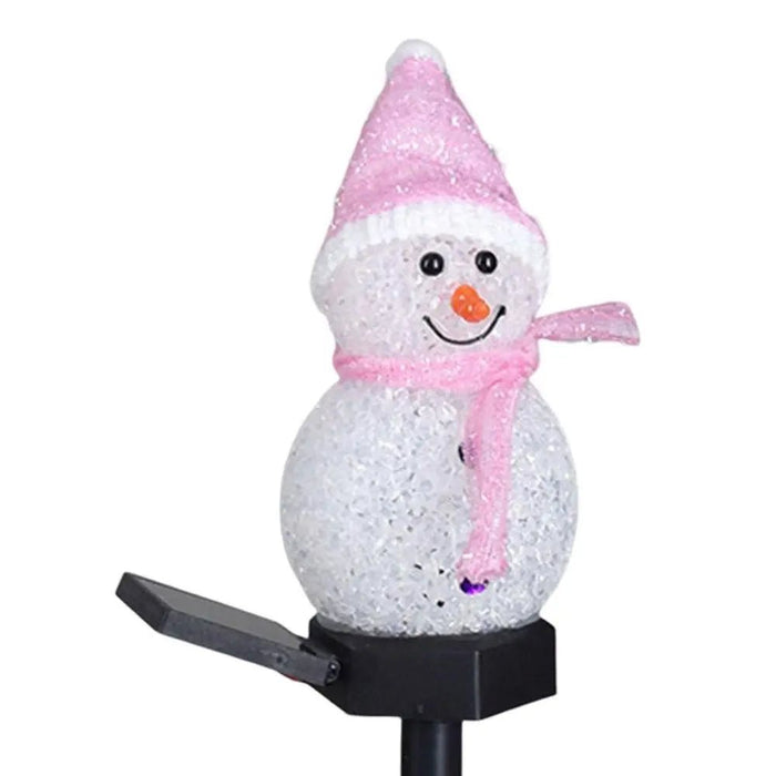 Snow Man Solar Lawn Lights – Festive Outdoor Garden Decor - Gear Elevation