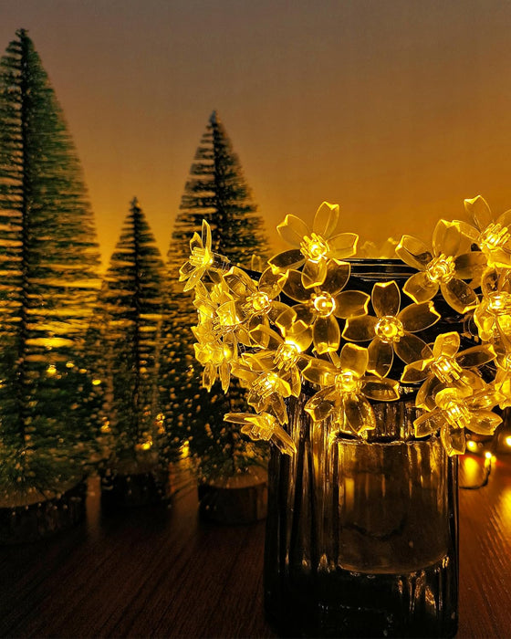 Solar Cherry Blossom String Lights – Waterproof Fairy Lighting for Gardens, Weddings, Parties, & Christmas Décor - Gear Elevation