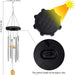 Solar Powered LED Wind Chimes - Solar Tube Wind Chimes for Outside - Gear Elevation