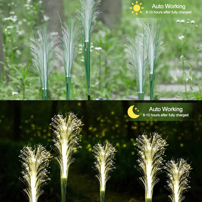 Solar Reed Garden Light - LED Solar Garden Lights Outdoor Waterproof Reed Light - Gear Elevation