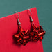 Sparkling Christmas Gift Bow Star Earrings – Trendy Christmas Earhooks for a Festive Fashion Statement & Perfect Holiday Gift - Gear Elevation