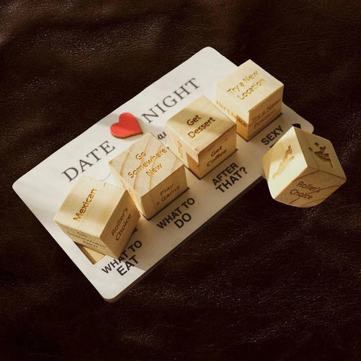 Spice Up Date Night Dice– After Dark Wooden Dice Game for Couples, Perfect for Romantic Anniversaries - Gear Elevation